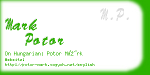 mark potor business card